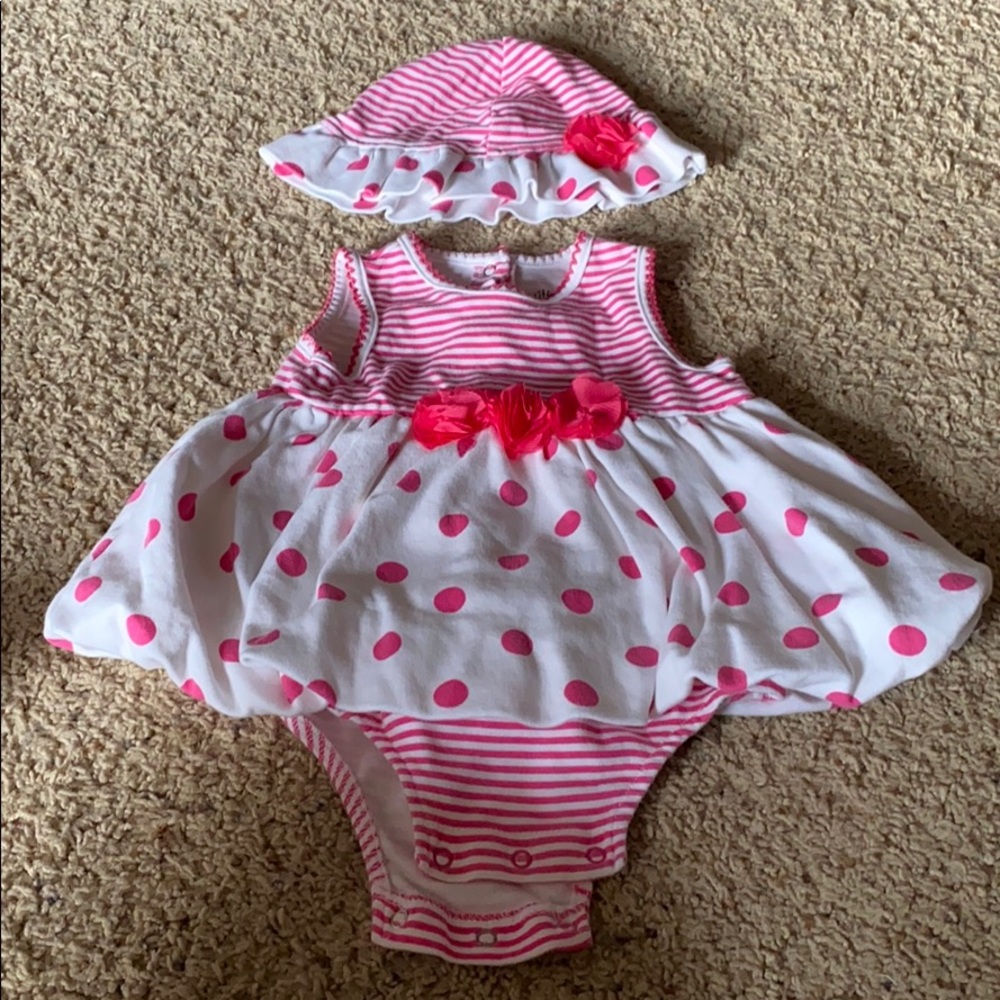 Dress with matching hat